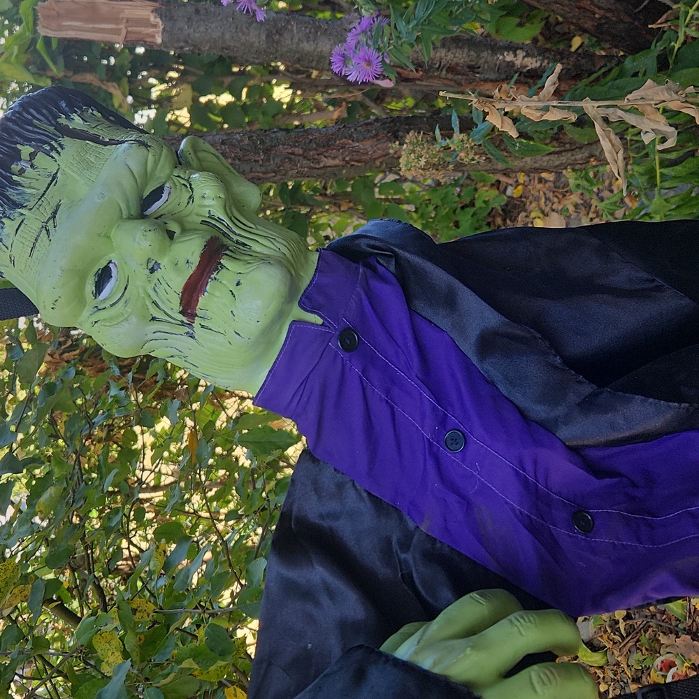 Vintage Gemmy Monster Mash Frankenstein, Halloween Tree Hugging Prop